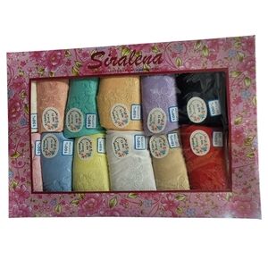 SET OF 12 Siralena Dream Girl Womens 100% COTTON Brief Underwears Assorted Color